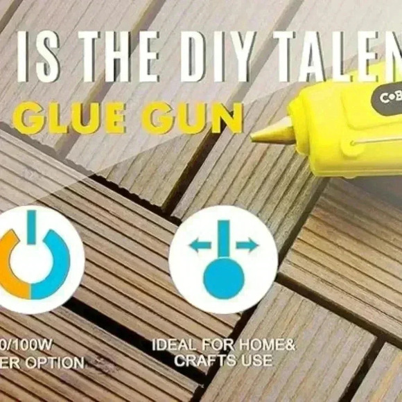 Hot Glue Gun High Temp-Cobiz Full Size (Not Mini) 60/100W Dual Power Heavy Duty, - Picture 7 of 10